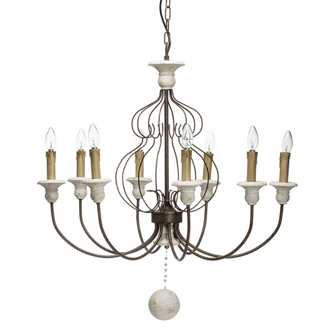 Люстра Vinta chandelier Белый Темная бронза Люстра Vinta chandelier Белый Темная бронза в Барнауле | Loft Concept