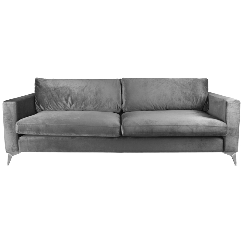 Диван Стокгольм Stockholm Sofa Серый Нержавеющая сталь Диван Стокгольм Stockholm Sofa Серый Нержавеющая сталь в Барнауле | Loft Concept
