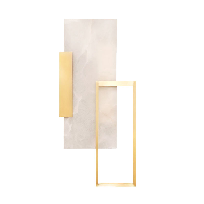 Бра Frame Wall lamp Латунь Белый Мрамор Bianco Бра Frame Wall lamp Латунь Белый Мрамор Bianco в Барнауле | Loft Concept
