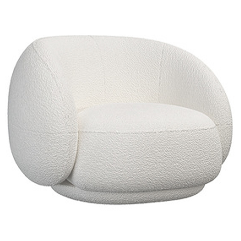 Кресло Irwin White Boucle Collection Armchair Белый Кресло Irwin White Boucle Collection Armchair Белый в Барнауле | Loft Concept