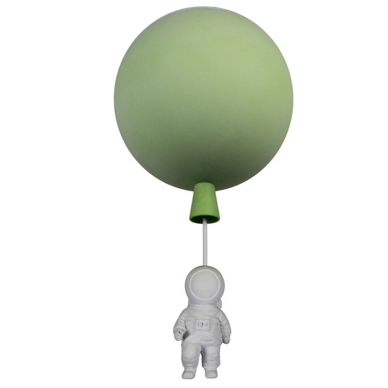 Потолочный светильник Cosmonaut green ball Белый Зеленый Потолочный светильник Cosmonaut green ball Белый Зеленый в Барнауле | Loft Concept