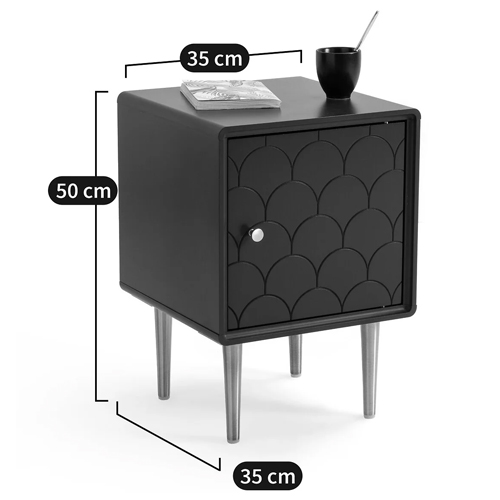 Тумба с одной дверцей Scale Ornament Blue Nightstand Тумба с одной дверцей Scale Ornament Blue Nightstand в Барнауле