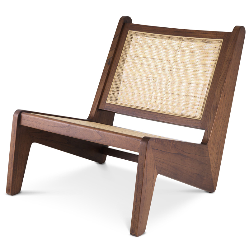 Кресло Eichholtz Chair Aubin brown Коричневый Бежевый Кресло Eichholtz Chair Aubin brown Коричневый Бежевый в Барнауле | Loft Concept