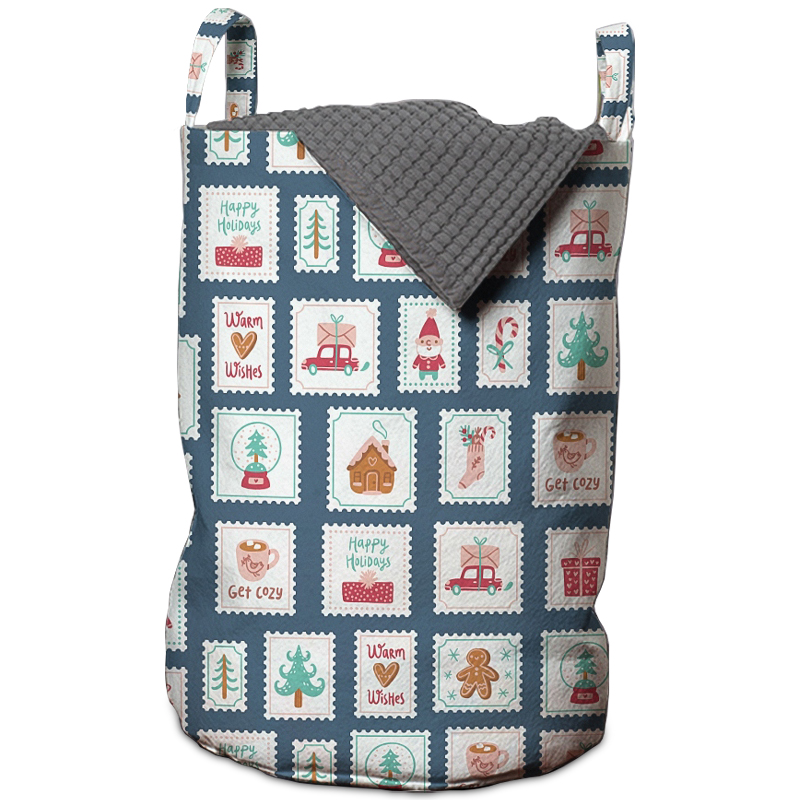 Корзина New Year Postage Stamps Basket Мульти Корзина New Year Postage Stamps Basket Мульти в Барнауле | Loft Concept