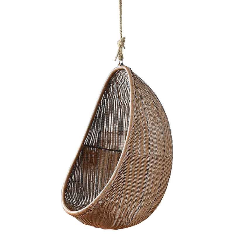 Кресло Wicker Egg Chair Коричневый Кресло Wicker Egg Chair Коричневый в Барнауле | Loft Concept