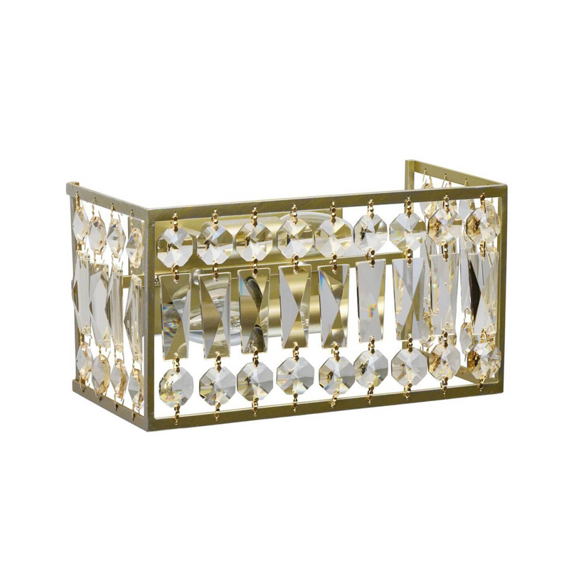 Бра Crystal Inserts Lamp Золотой Прозрачное Стекло Бра Crystal Inserts Lamp Золотой Прозрачное Стекло в Барнауле | Loft Concept