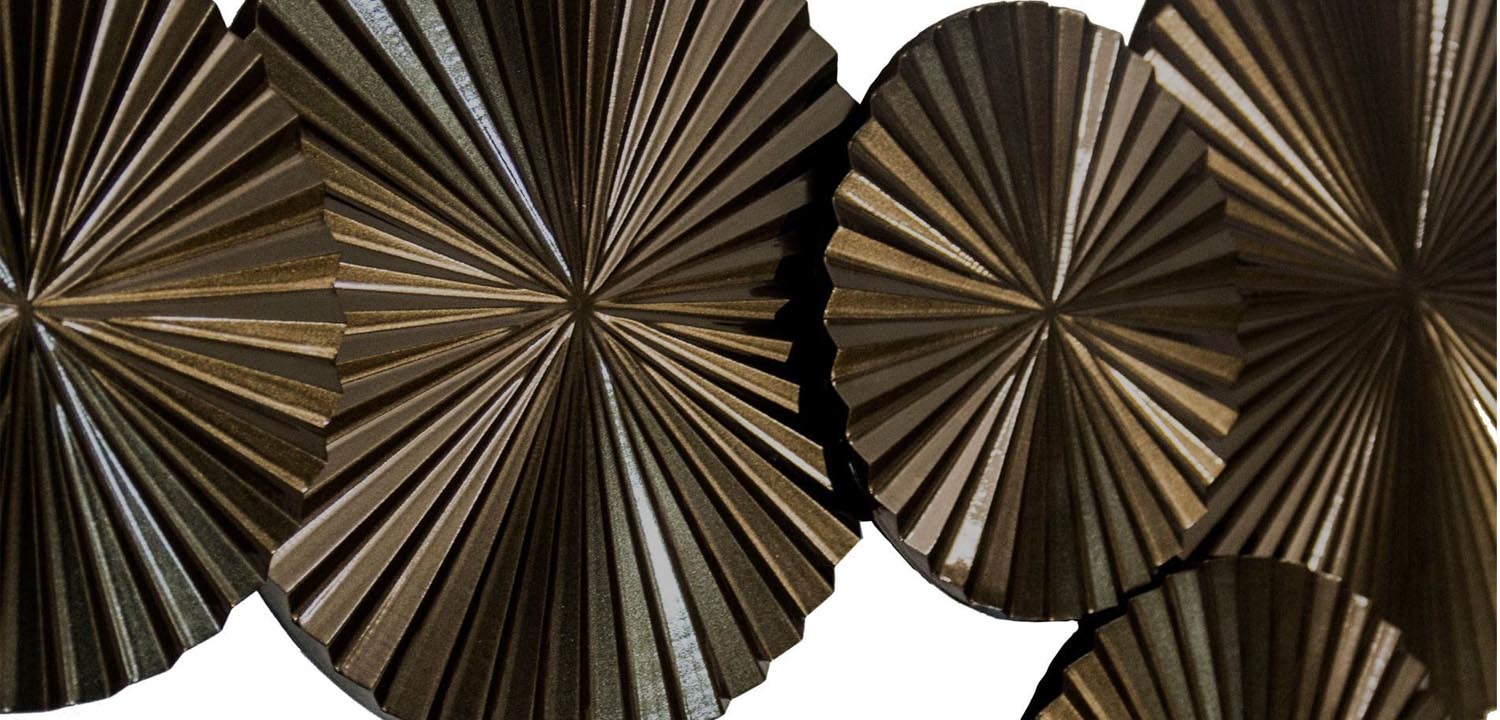 Арт-объект Apollo Brown Wall Plaque Disc 5 - фото №1