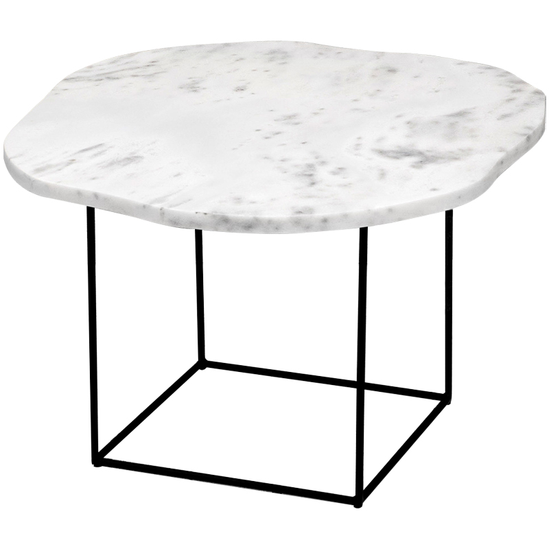 Кофейный стол с белой мраморной столешницей Gillespie Coffee Table White Белый Черный Кофейный стол с белой мраморной столешницей Gillespie Coffee Table White Белый Черный в Барнауле | Loft Concept