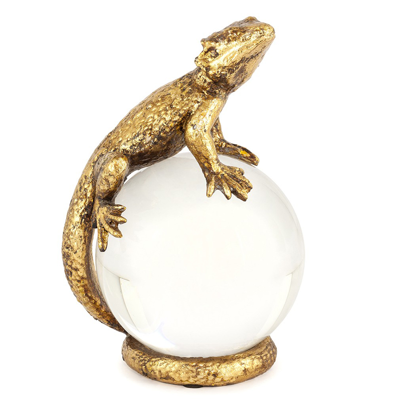 Статуэтка PAPERWEIGHT LIZARD Белый Бронза Статуэтка PAPERWEIGHT LIZARD Белый Бронза в Барнауле | Loft Concept