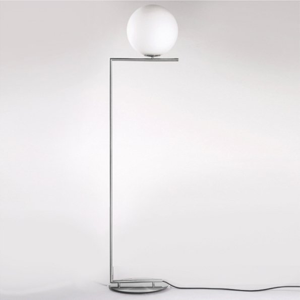 Торшер FLOS IC Lighting Flos Chrome Белый Хром Торшер FLOS IC Lighting Flos Chrome Белый Хром в Барнауле | Loft Concept