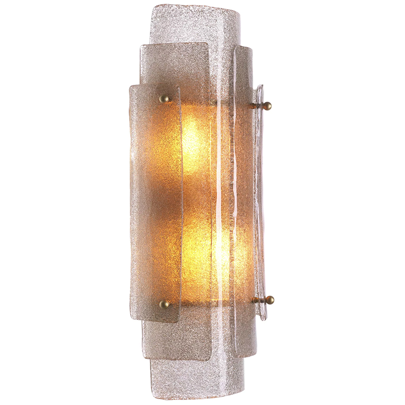 Бра Eichholtz Wall Lamp Sylvester Латунь Стекло Смок Бра Eichholtz Wall Lamp Sylvester Латунь Стекло Смок в Барнауле | Loft Concept