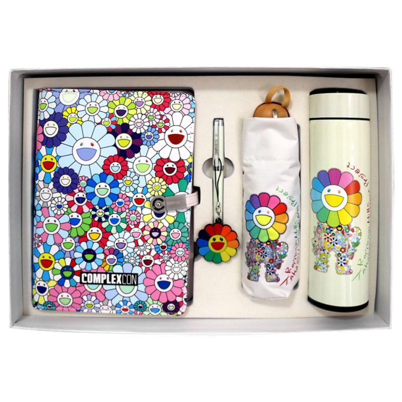 Набор TAKASHI MURAKAMI Зонт раскладной, блокнот, термос и ручка Мульти Набор TAKASHI MURAKAMI Зонт раскладной, блокнот, термос и ручка Мульти в Барнауле | Loft Concept