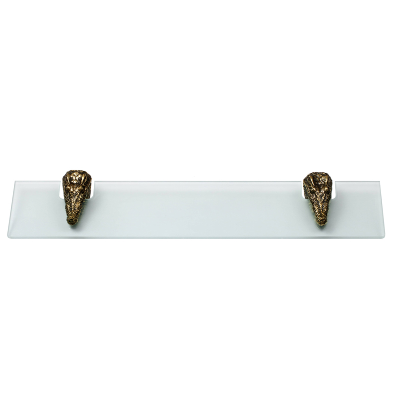 Полка для ванной Bronze Crocodile Heads Бронза Полка для ванной Bronze Crocodile Heads Бронза в Барнауле | Loft Concept