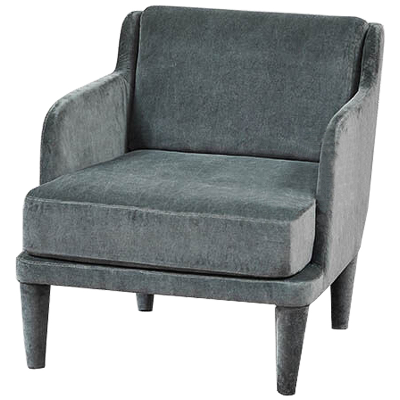 Кресло Elijah Armchair Серо-голубой в Барнауле | Loft Concept 