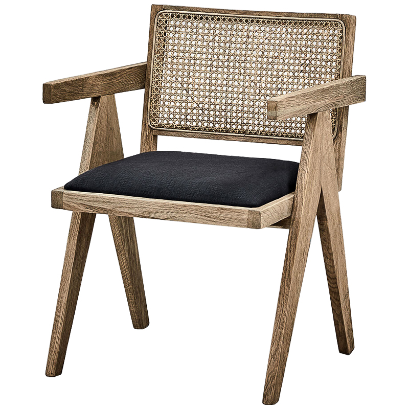 Стул Rattan Braid Stool Бежево-серый Графит Стул Rattan Braid Stool Бежево-серый Графит в Барнауле | Loft Concept