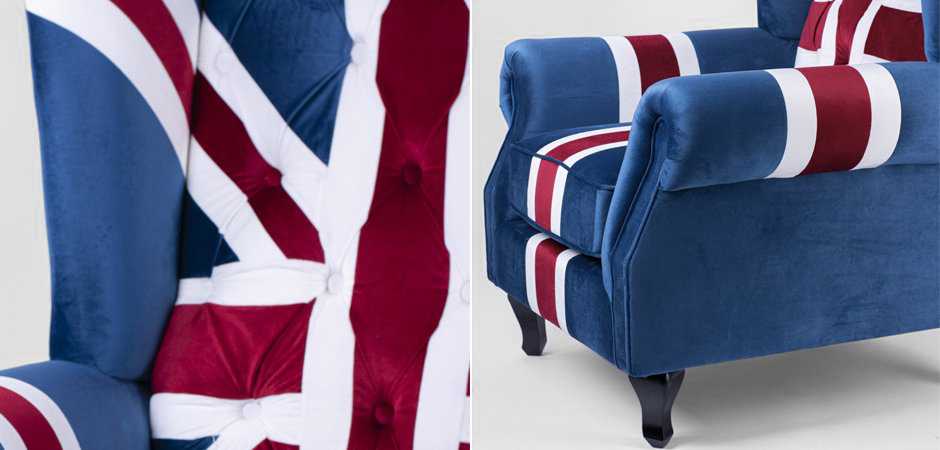 Кресло Armchair Union Jack velvet Кресло Armchair Union Jack velvet - Loft-Concept в Барнауле