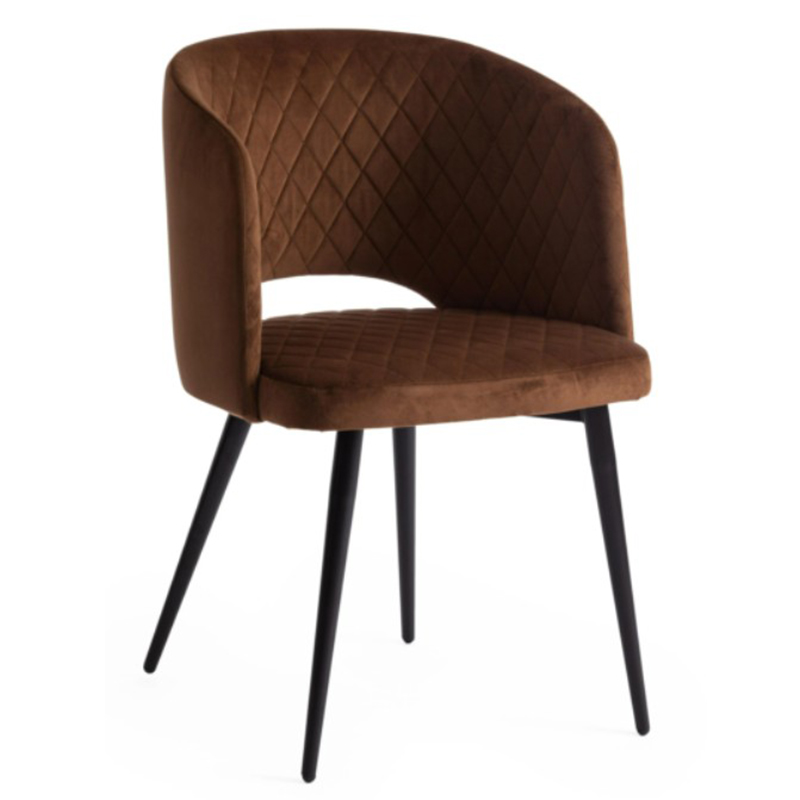 Стул Janice Brown Chair Коричневый Черный в Барнауле | Loft Concept 