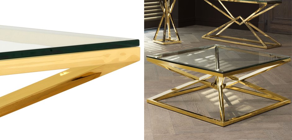 Журнальный стол Eichholtz Coffee Table Connor Gold Журнальный стол Eichholtz Coffee Table Connor Gold - Loft-Concept в Барнауле