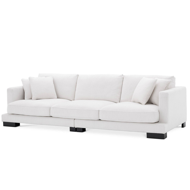 Диван Eichholtz Sofa Tuscany white Белый Черный Диван Eichholtz Sofa Tuscany white Белый Черный в Барнауле | Loft Concept