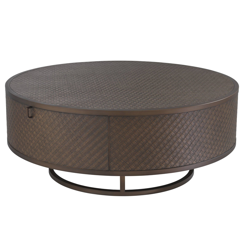 Кофейный стол Eichholtz Coffee Table Napa Valley Коричневый Темная бронза в Барнауле | Loft Concept 