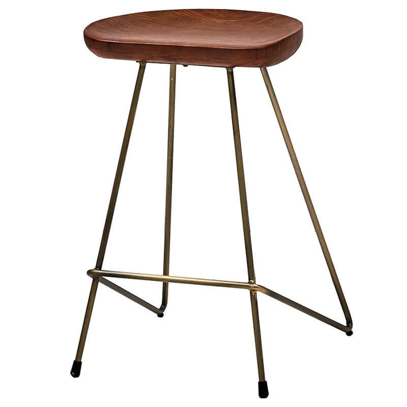 Барный стул Foester Wood Stool Бронза Коричневый Барный стул Foester Wood Stool Бронза Коричневый в Барнауле | Loft Concept