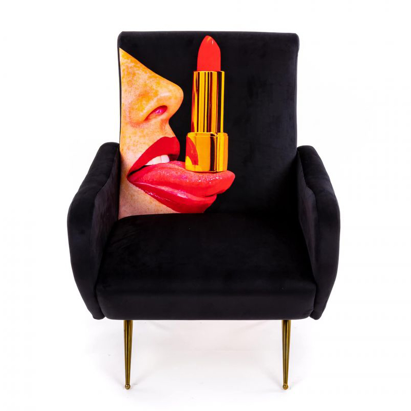 Кресло Seletti Armchair Tongue Black Черный Мульти Кресло Seletti Armchair Tongue Black Черный Мульти в Барнауле | Loft Concept
