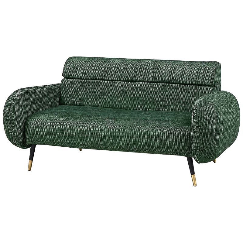 Диван Hebert Sofa Green M Зеленый Зеленый Черный Латунь Диван Hebert Sofa Green M Зеленый Зеленый Черный Латунь в Барнауле | Loft Concept