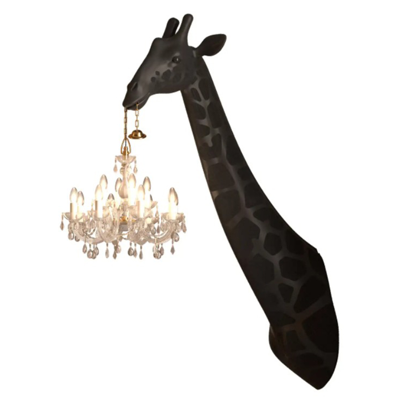 Бра черный жираф Black Giraffe Wall Lamp Sconce Chandalier Черный Бра черный жираф Black Giraffe Wall Lamp Sconce Chandalier Черный в Барнауле | Loft Concept