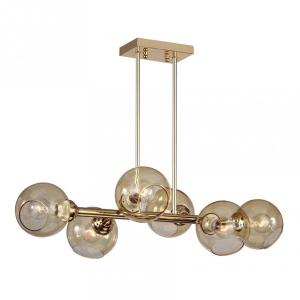 Люстра Glass Bubble Chandelier Brass Латунь Люстра Glass Bubble Chandelier Brass Латунь в Барнауле | Loft Concept