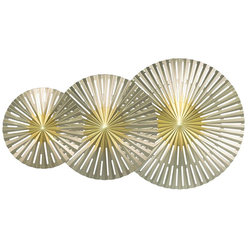 Арт-объект Apollo Gold and Silver Wall Plaque Disc gap 3 Золотой Серебряный Арт-объект Apollo Gold and Silver Wall Plaque Disc gap 3 Золотой Серебряный в Барнауле | Loft Concept