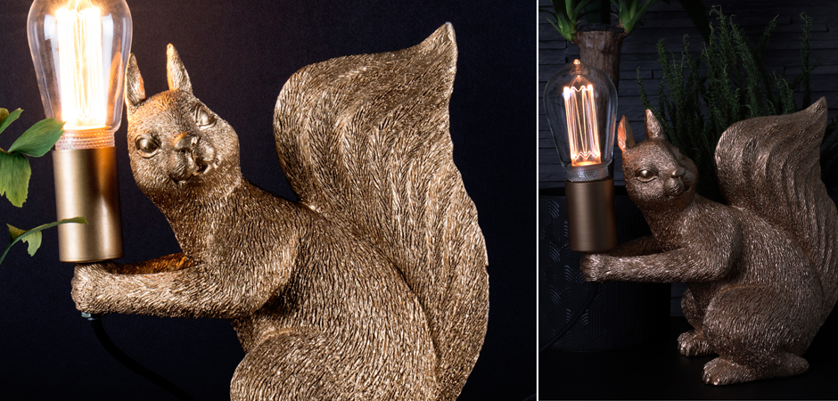 Настольная лампа Piff Table Gold Золотая белка Настольная лампа Piff Table Gold Золотая белка - Loft-Concept в Барнауле