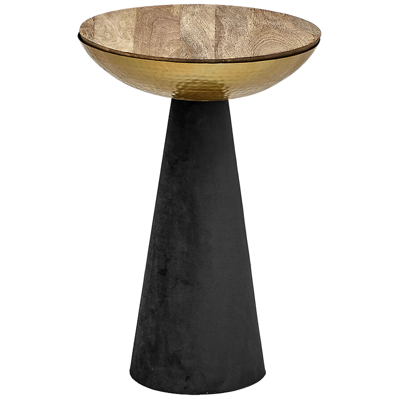 Приставной стол Roiberd side table Глянцевое золото Черный Древесина Приставной стол Roiberd side table Глянцевое золото Черный Древесина в Барнауле | Loft Concept