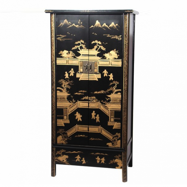 Шкаф Chinese History Rack Черный Шкаф Chinese History Rack Черный в Барнауле | Loft Concept