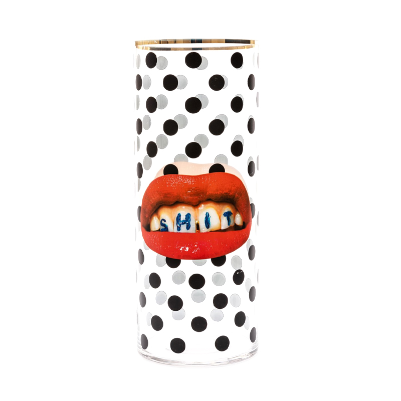 Ваза Seletti Shit Pois Big Прозрачный Золотой Черный Красный Ваза Seletti Shit Pois Big Прозрачный Золотой Черный Красный в Барнауле | Loft Concept