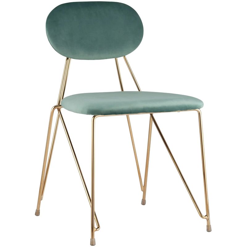 Стул Alice Chair Велюр Мятный цвет Мятный Золотой Стул Alice Chair Велюр Мятный цвет Мятный Золотой в Барнауле | Loft Concept