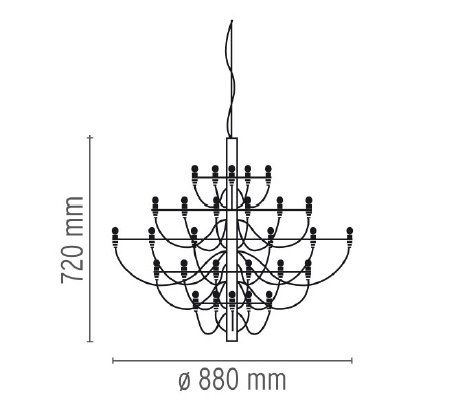 Люстра Flos 2097 30 Chrome Люстра Flos 2097 30 Chrome в Барнауле