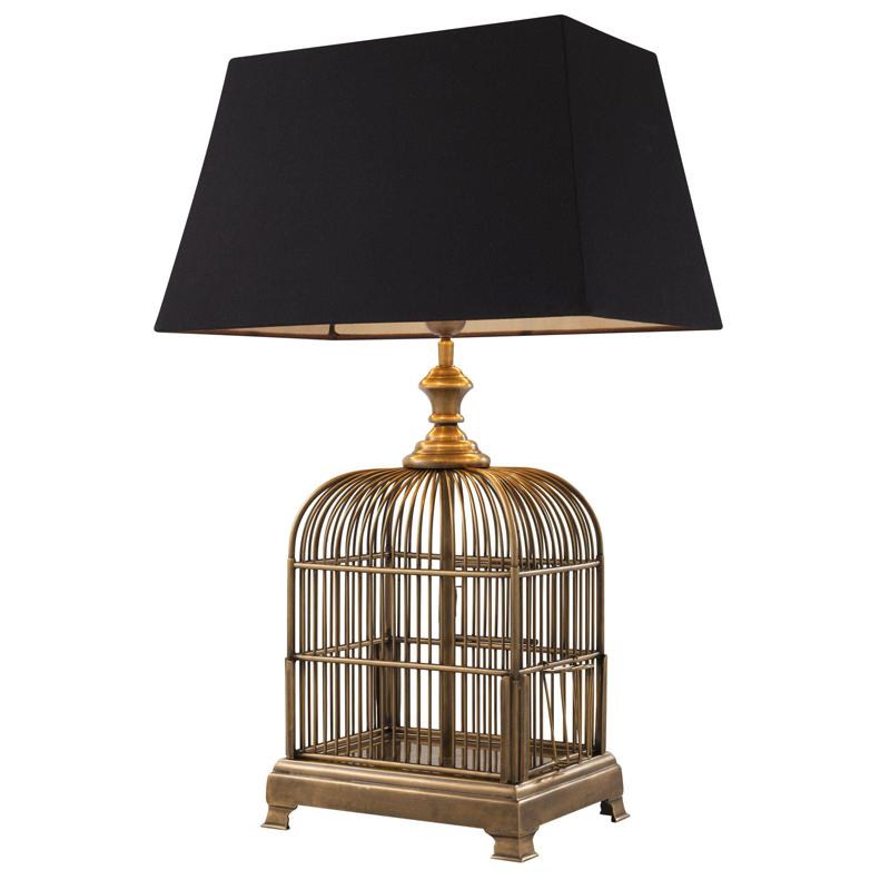 Настольная лампа Eichholtz Table Lamp Senator Винтажная латунь Черный Настольная лампа Eichholtz Table Lamp Senator Винтажная латунь Черный в Барнауле | Loft Concept