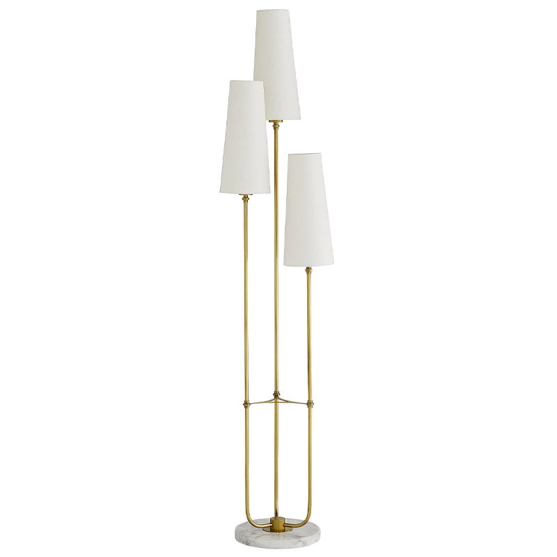 Торшер Arteriors ELIZABETH FLOOR TORCHIERE Латунь Белый Торшер Arteriors ELIZABETH FLOOR TORCHIERE Латунь Белый в Барнауле | Loft Concept