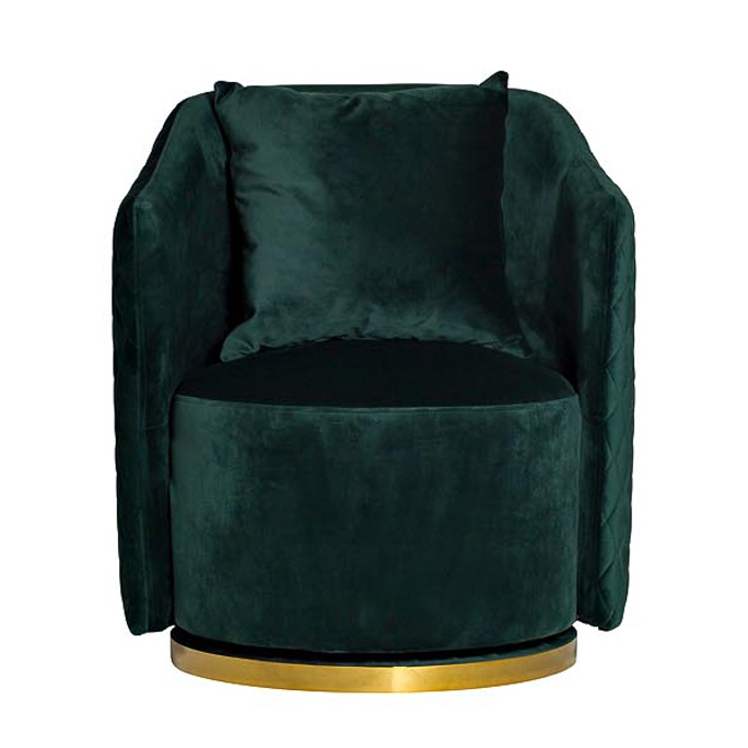Кресло вращающееся Honnor Armchair Изумрудный Глянцевое золото Кресло вращающееся Honnor Armchair Изумрудный Глянцевое золото в Барнауле | Loft Concept