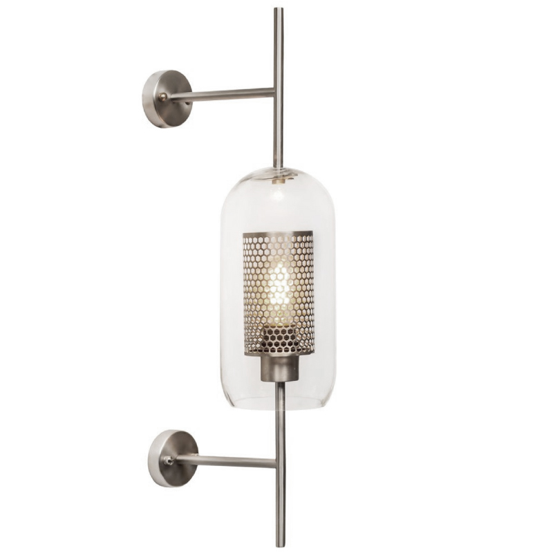 Бра Perforation Wall Lamp Nickel 67 Никель Прозрачное Стекло Бра Perforation Wall Lamp Nickel 67 Никель Прозрачное Стекло в Барнауле | Loft Concept
