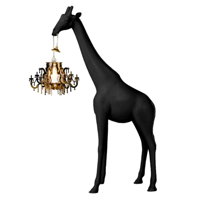 Настольная лампа черный жираф Black Giraffe Table Lamp Черный Настольная лампа черный жираф Black Giraffe Table Lamp Черный в Барнауле | Loft Concept