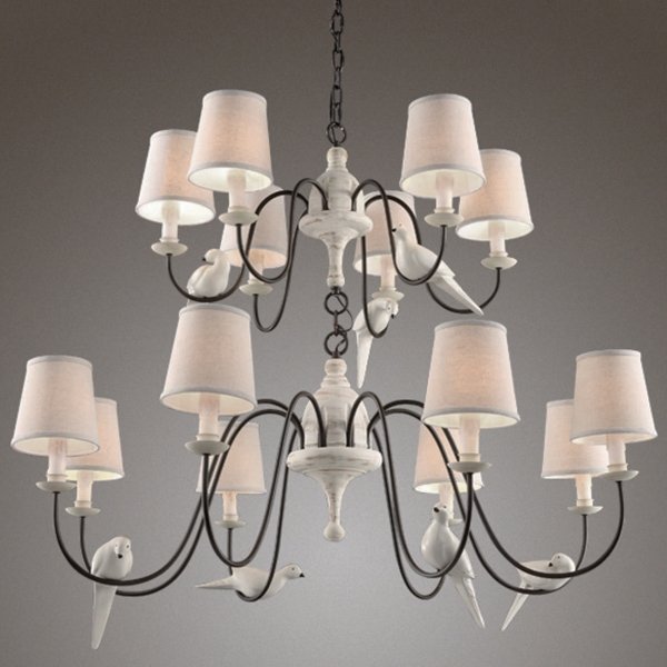 Люстра Norman Bird Large Chandelier ivory ( слоновая кость ) Люстра Norman Bird Large Chandelier ivory ( слоновая кость ) в Барнауле | Loft Concept