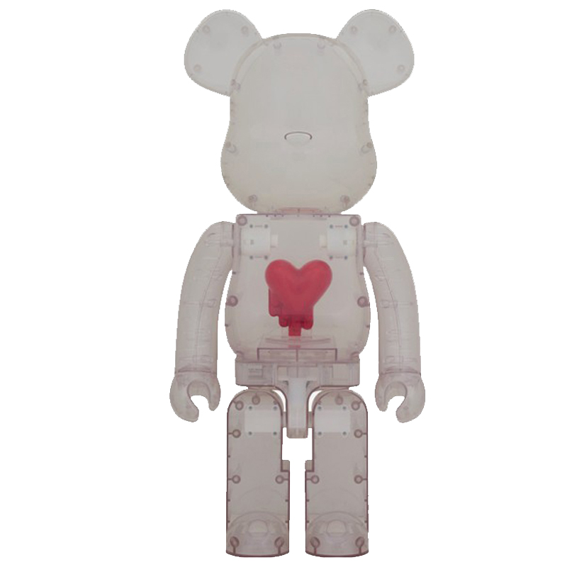 Статуэтка Bearbrick Red Heart Прозрачный (Transparent) Красный Статуэтка Bearbrick Red Heart Прозрачный (Transparent) Красный в Барнауле | Loft Concept