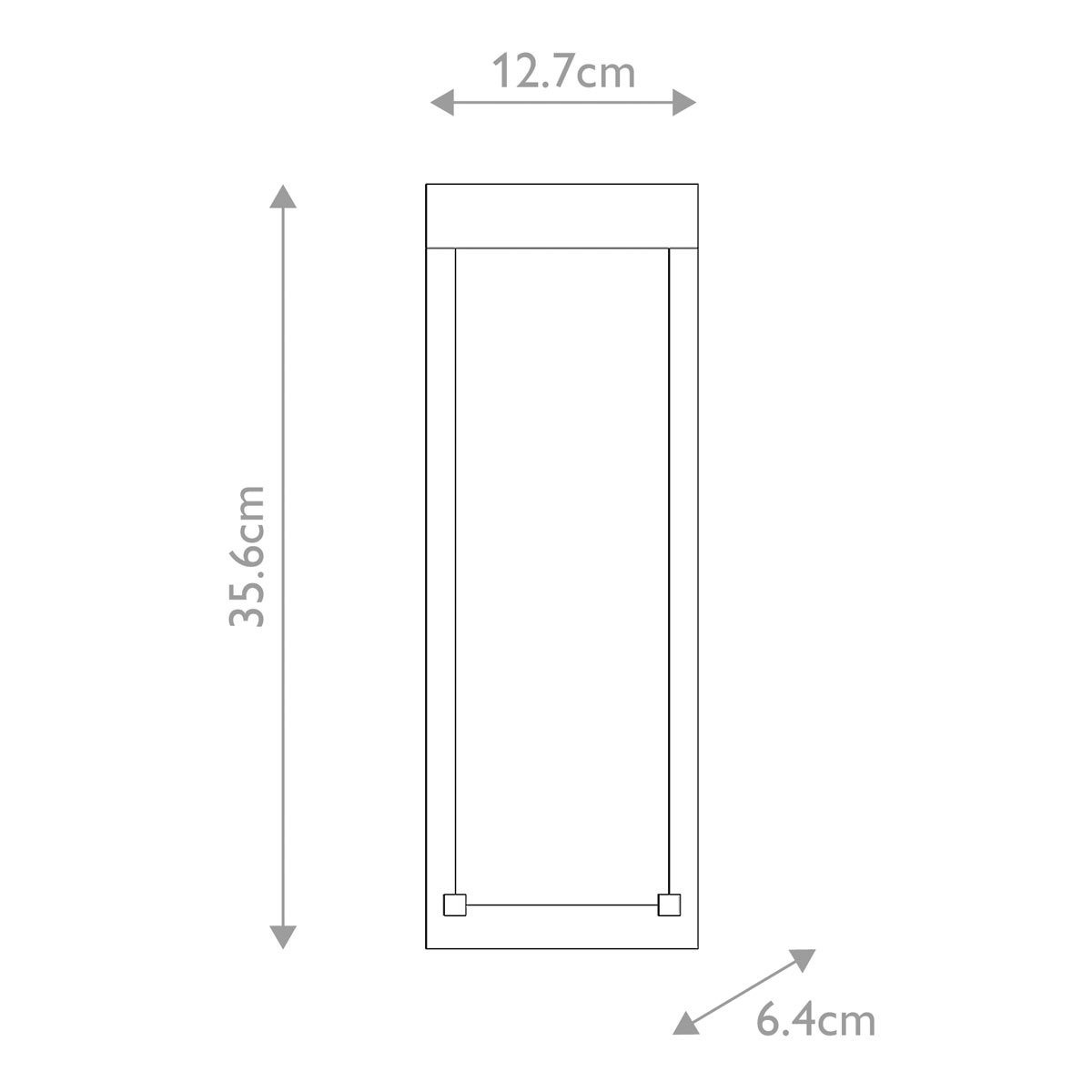 Настенный фонарь уличный прямоугольный черного цвета со стеклом с пузырьками Eurofase в Барнауле