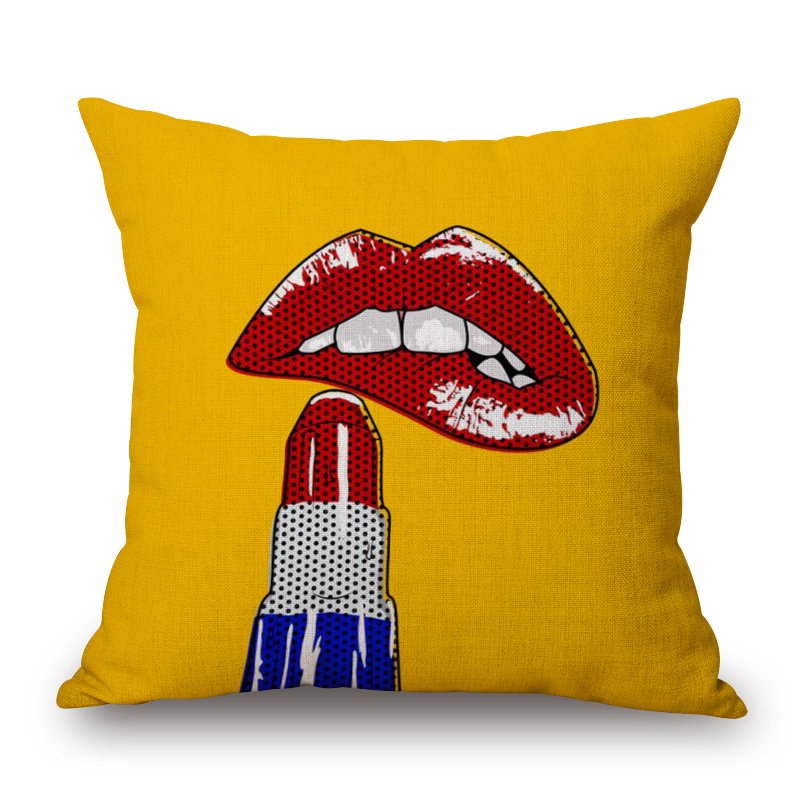 Декоративная подушка Lips Alone Мульти Декоративная подушка Lips Alone Мульти в Барнауле | Loft Concept