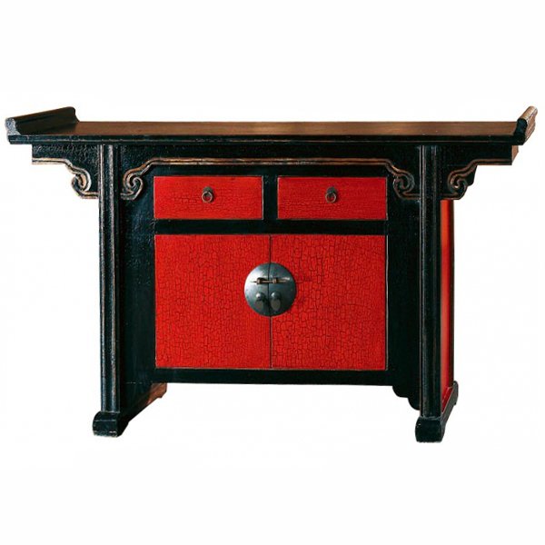 Китайский комод Red-black chest Китайский комод Red-black chest в Барнауле | Loft Concept