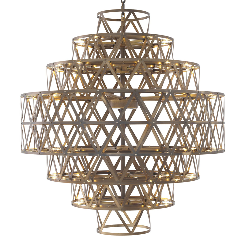 Люстра Eichholtz Chandelier Clinton brass Латунь Античная полированная Люстра Eichholtz Chandelier Clinton brass Латунь Античная полированная в Барнауле | Loft Concept