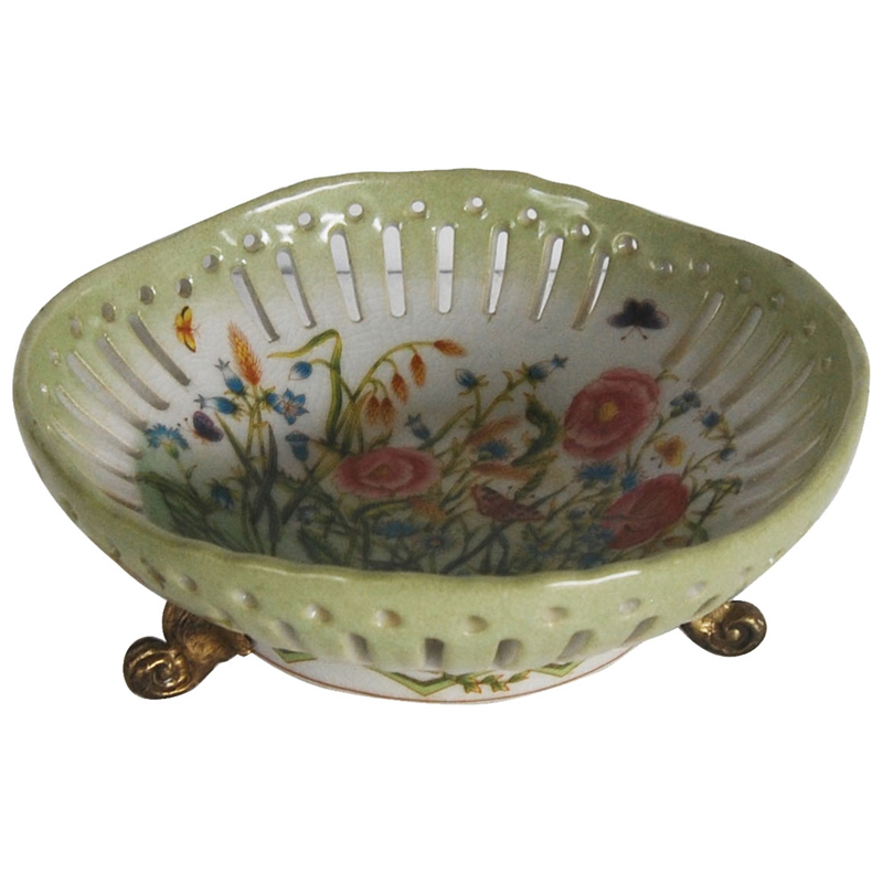 Блюдо Wildflowers dish Мульти Бронза Блюдо Wildflowers dish Мульти Бронза в Барнауле | Loft Concept
