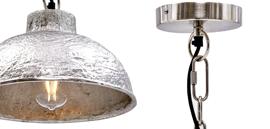 Подвесной светильник Rough Silver Pendant II Подвесной светильник Rough Silver Pendant II - Loft-Concept в Барнауле