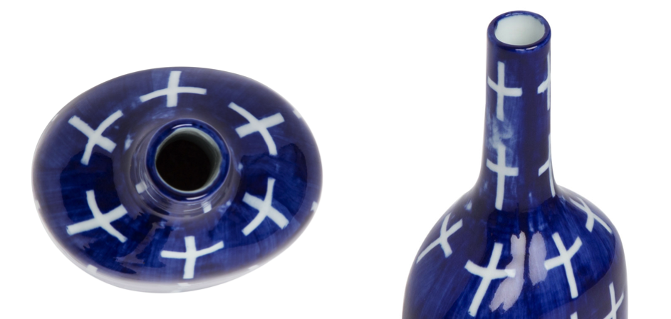 Ваза blue & white ornament Blue Bottle Ваза blue & white ornament Blue Bottle - Loft-Concept в Барнауле